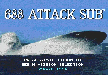 688 Attack Sub (USA, Europe) screen shot title